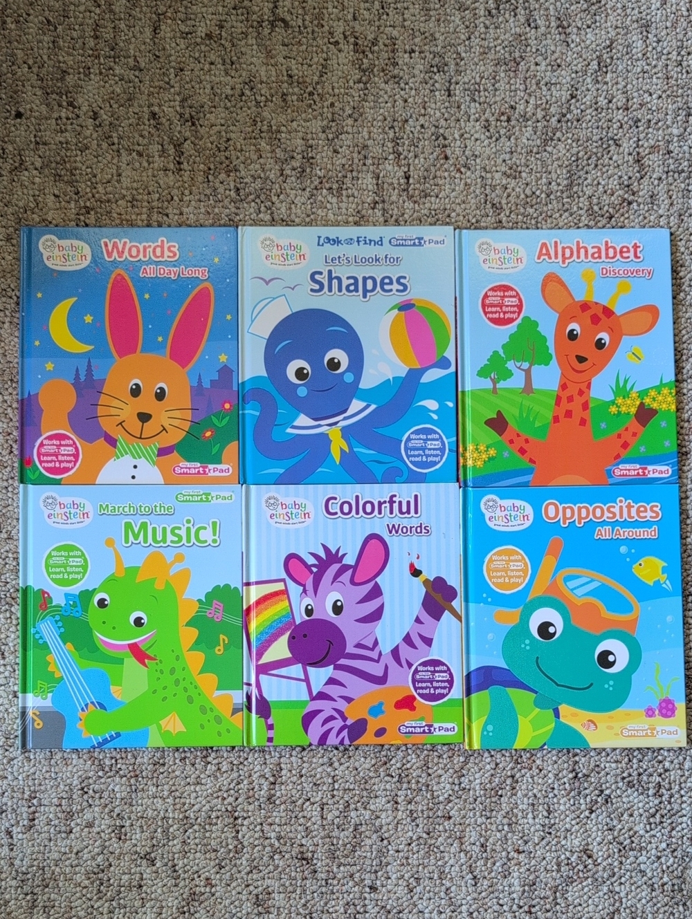 Baby Einstein My First Smart⭐Pad Colorful Kids Learning Book Set - 18months +